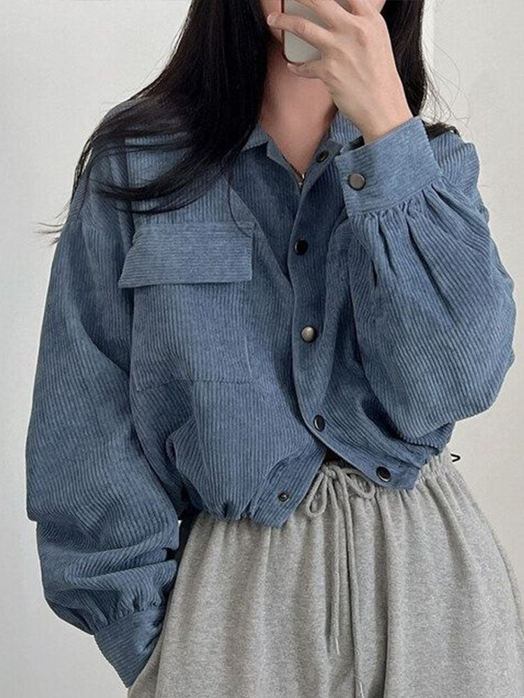 Quiriette Jacket | Women's Autumn Corduroy Cropped Jacket