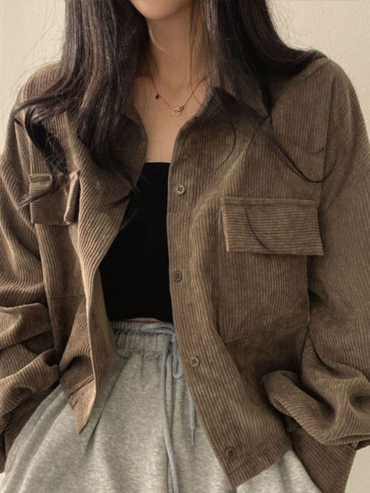 Quiriette Jacket | Women's Autumn Corduroy Cropped Jacket