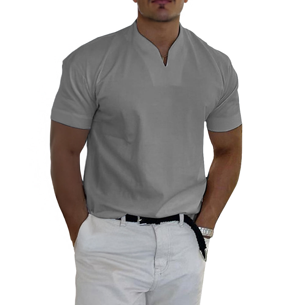 Raza Shirt | Men's V-Notch Casual Shirt for Modern Style and Comfort