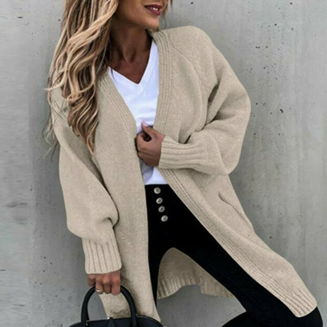Rima Coat | Women's Autumn Casual Solid Knitted Coat