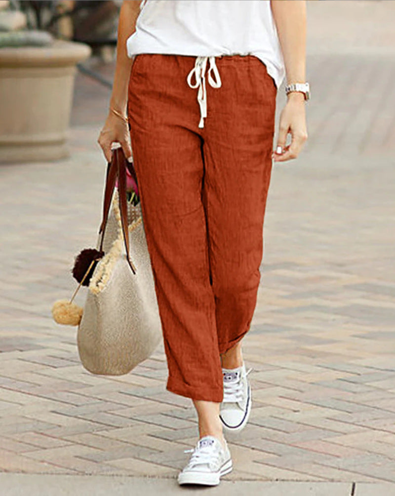 Rina Linen Trousers | Relaxed Fit