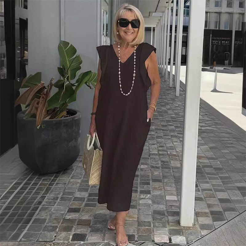 Rita Casual Summer Dress | Cotton Linen Blend
