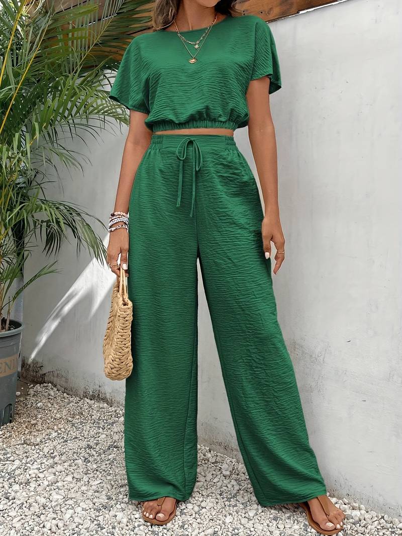 Romana Set | Women's Top and Trousers Summer Set