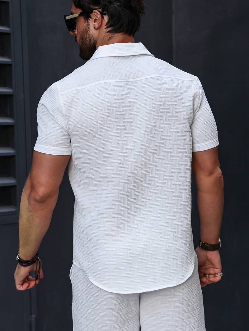 Rommert Set | Men's Classic Casual Fit Shirt and Short Set