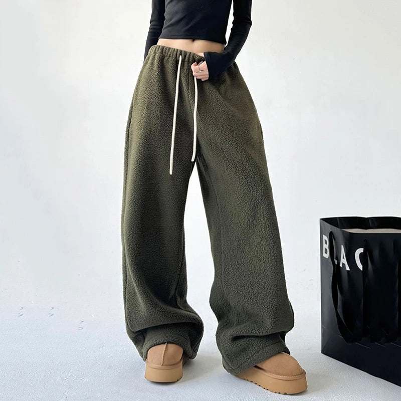 Isla Wide-Leg Sweatpants | Drawstring Waist Sweatpants