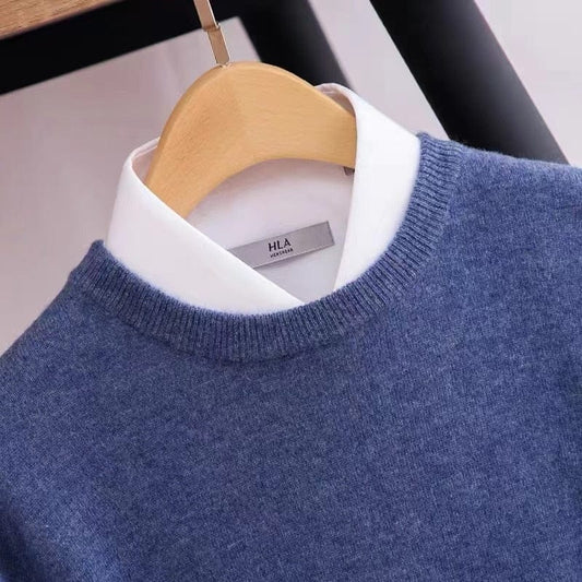 Noah Regular Fit Knit Sweater | Crewneck Long Sleeve Knit Sweater