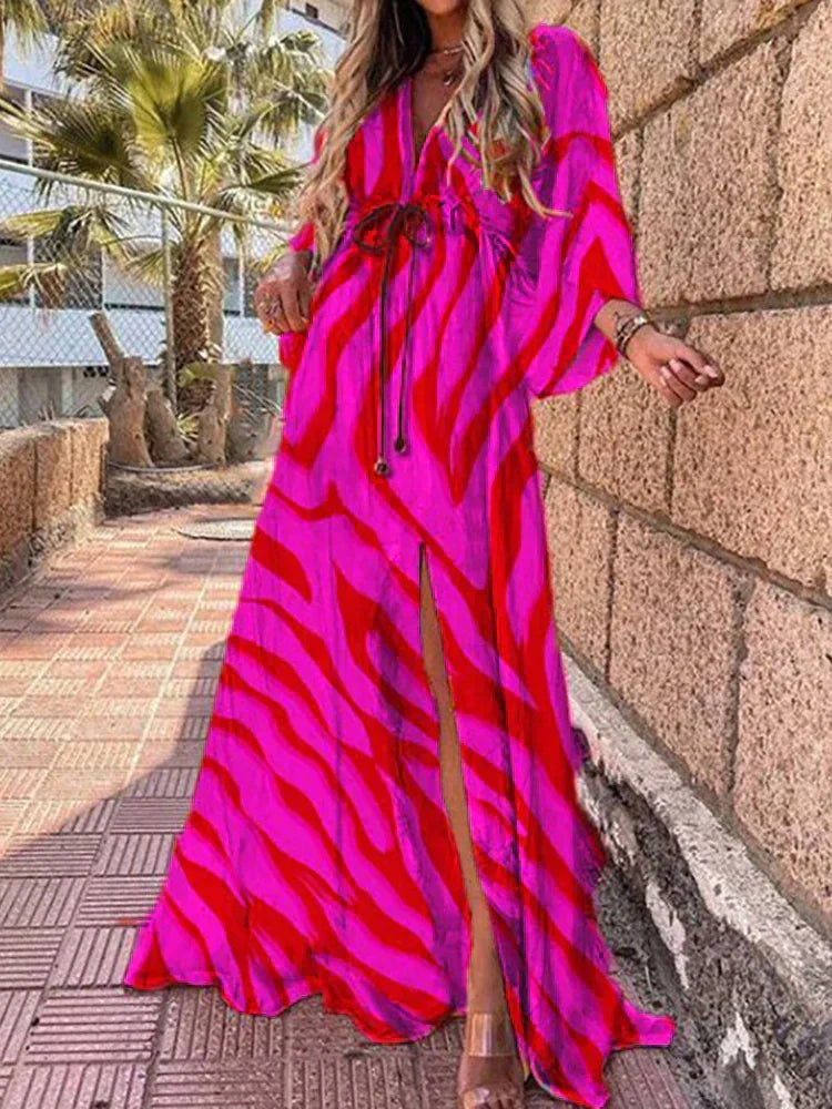 Samiyah Dress | Colorful Printed Maxi Dress