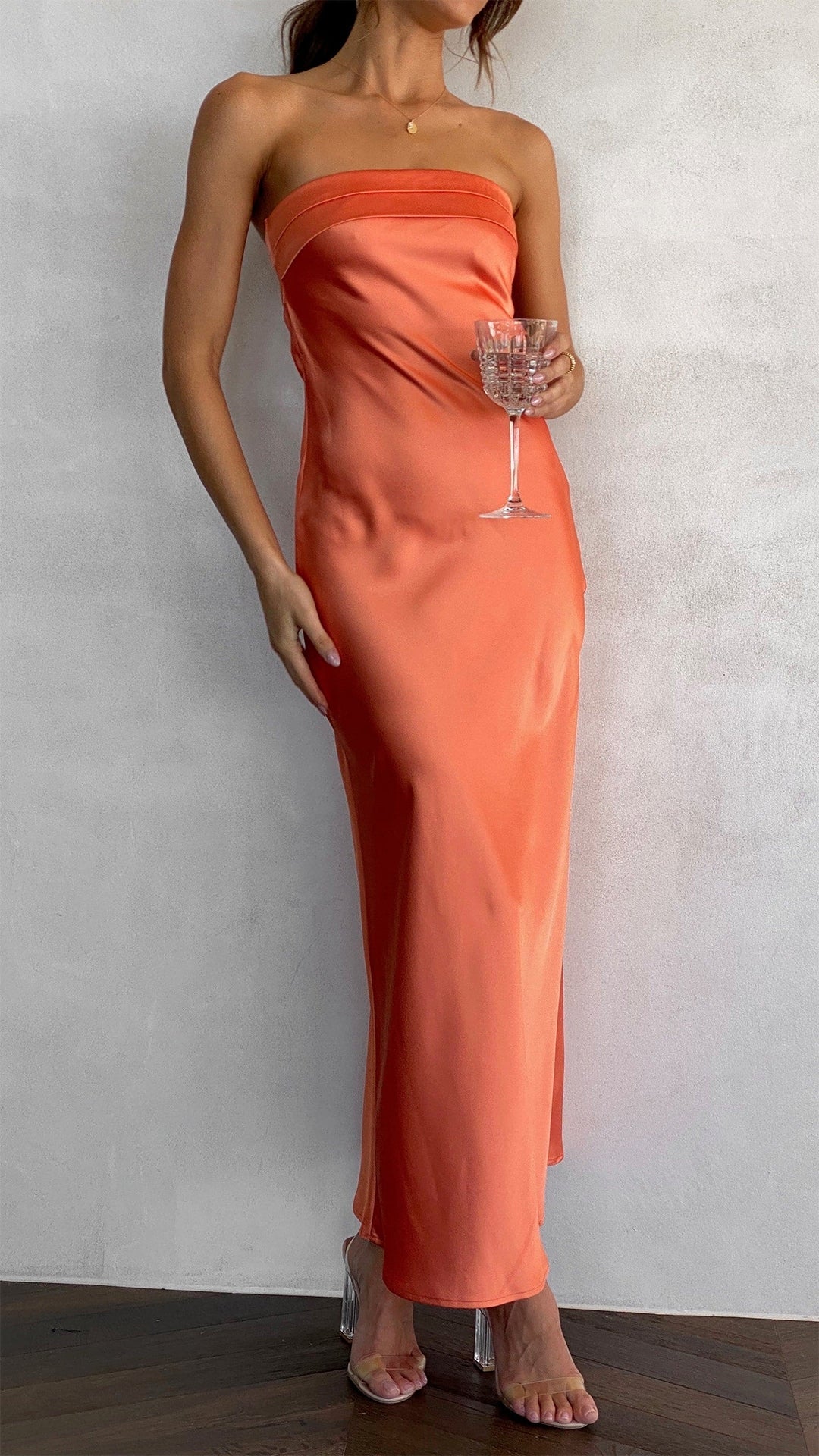 Shanza Dress | Bandeau Flowing Dress
