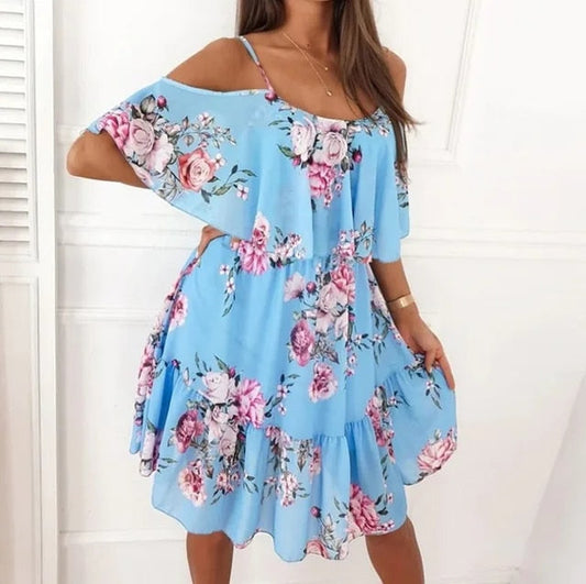 Siana Dress | Elegant Floral Mini Dress