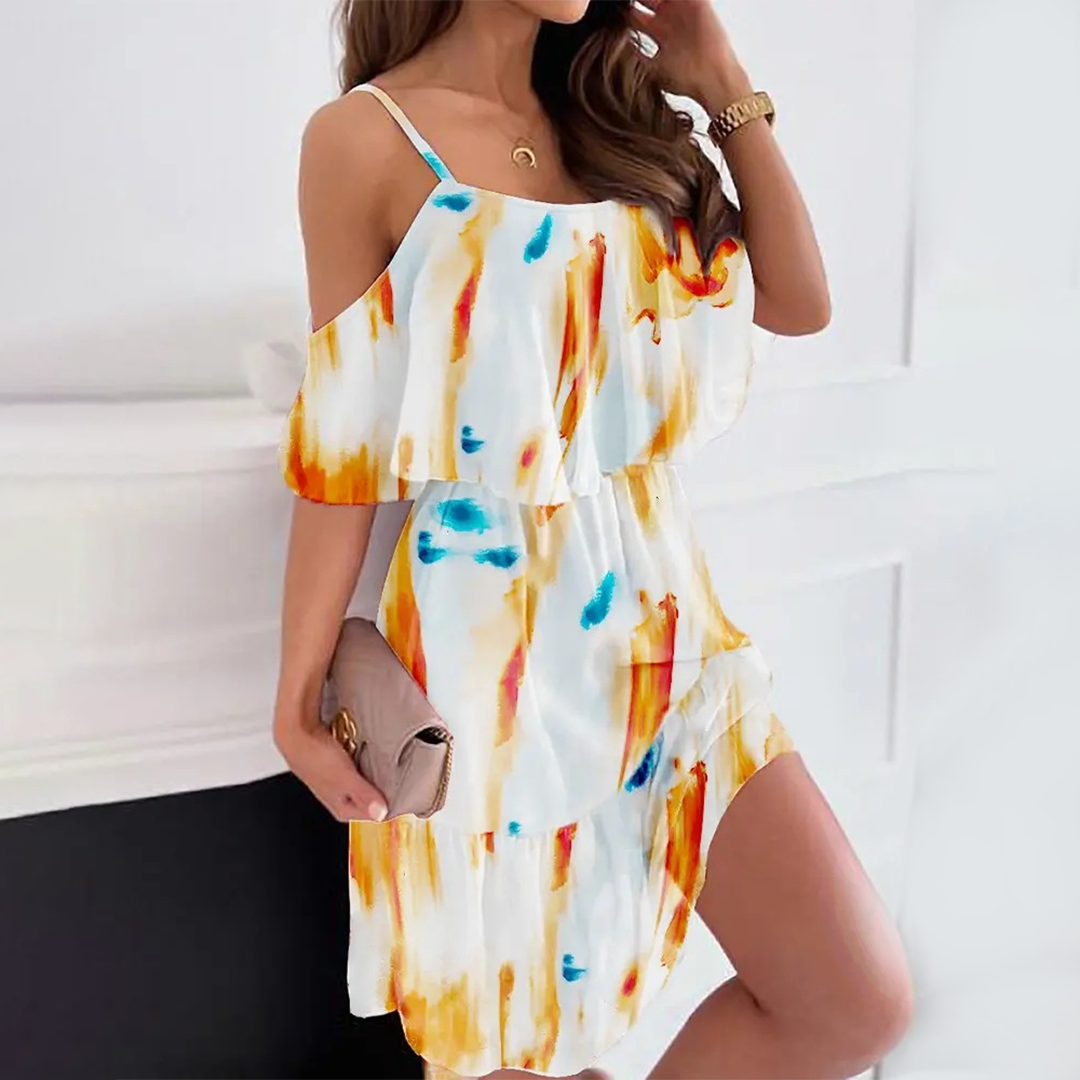 Siana Dress | Elegant Floral Mini Dress