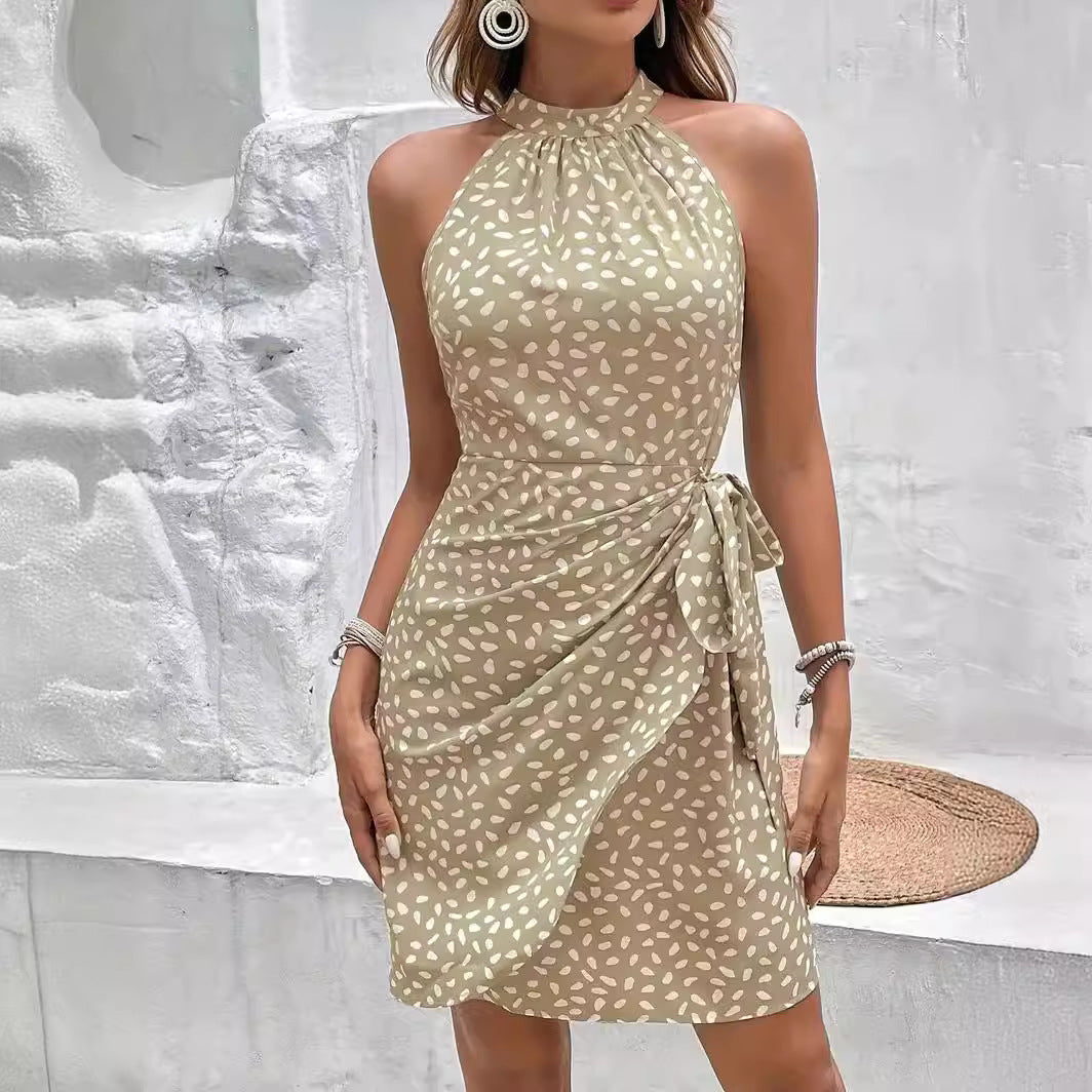 Steffie Dress | Cotton Summer Dress Halterneck