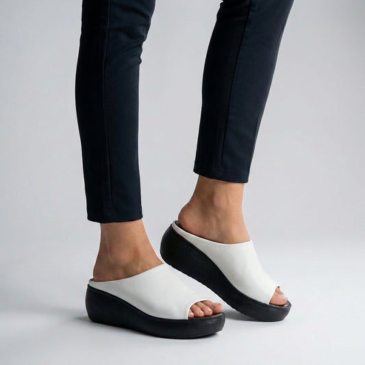 Isla Platform Slide Sandals | Slip-On Open-Toe Sandals