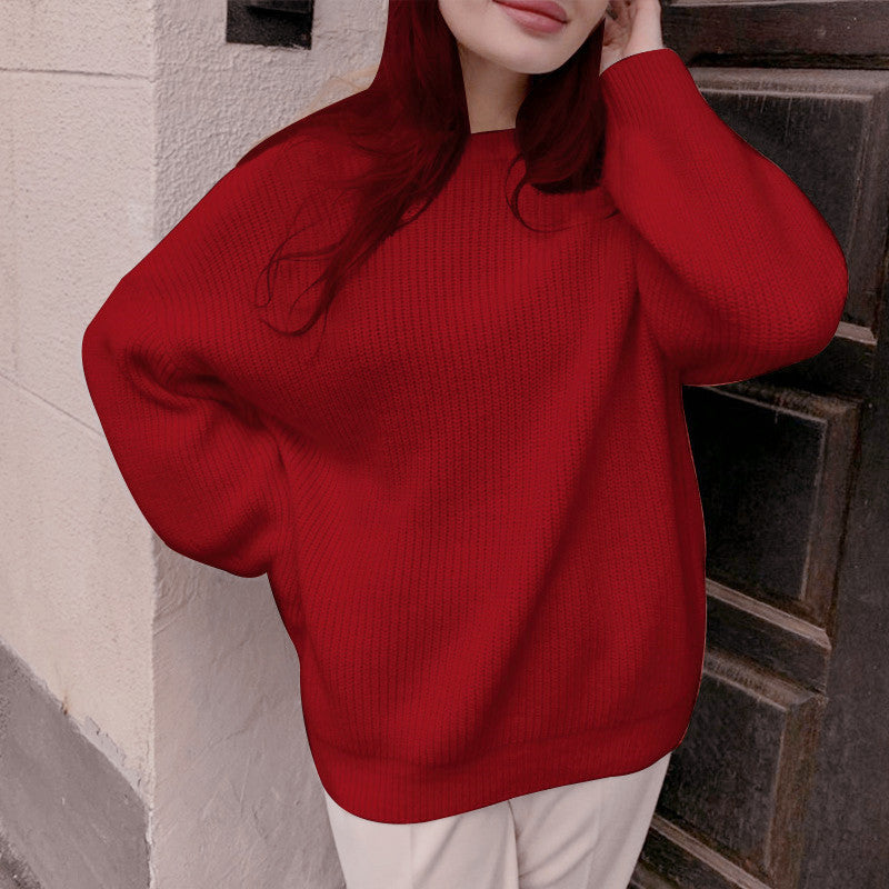 Women’s Oversized Sweater – Ribbed Knit – Relaxed Fit – Long Sleeve Casual Wear