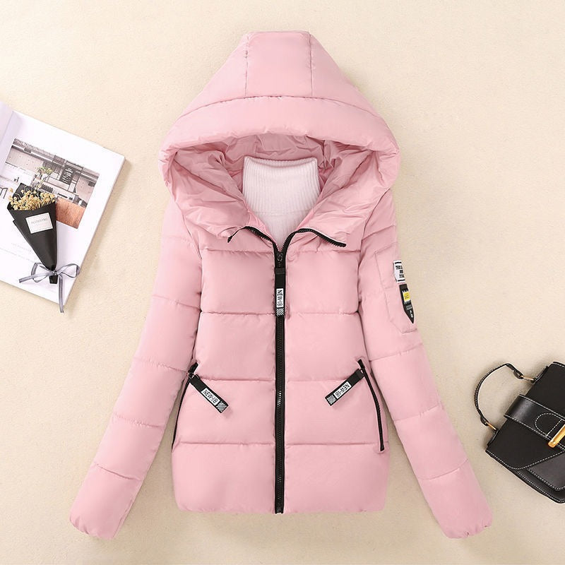 Women’s Quilted Coat – Relaxed Fit – Hooded – Zipper Front – Padded Insulated Warmth