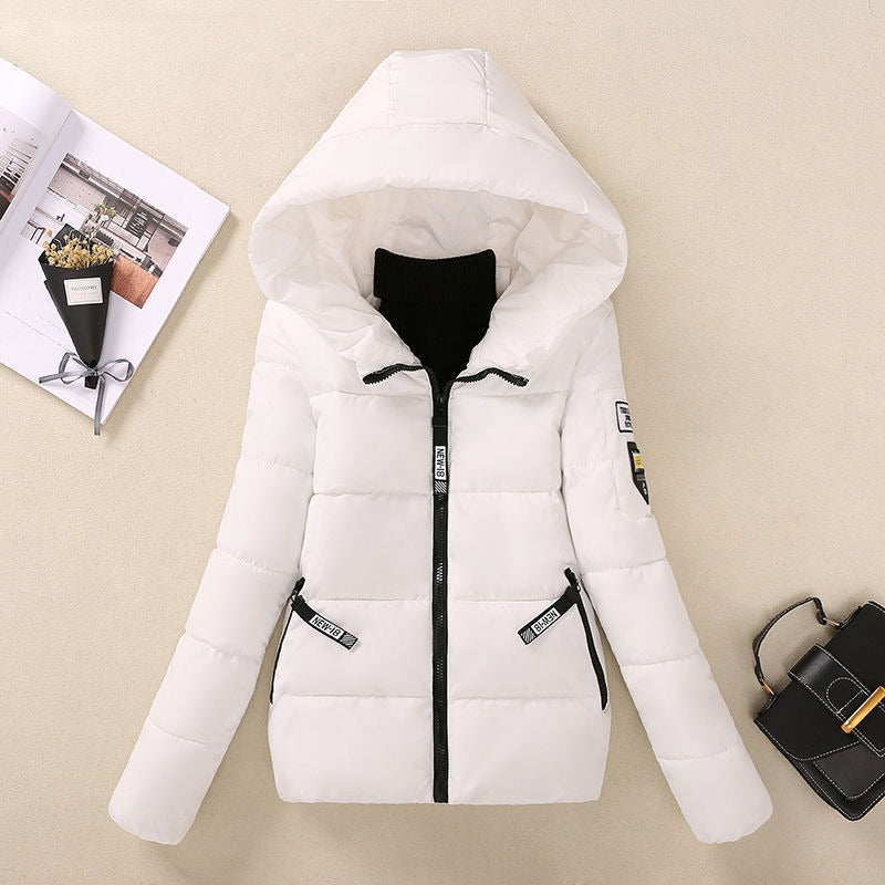 Women’s Quilted Coat – Relaxed Fit – Hooded – Zipper Front – Padded Insulated Warmth