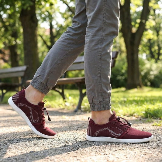 Theodore Low-Profile Sneaker | Mesh Upper Toggle Laces Sneaker