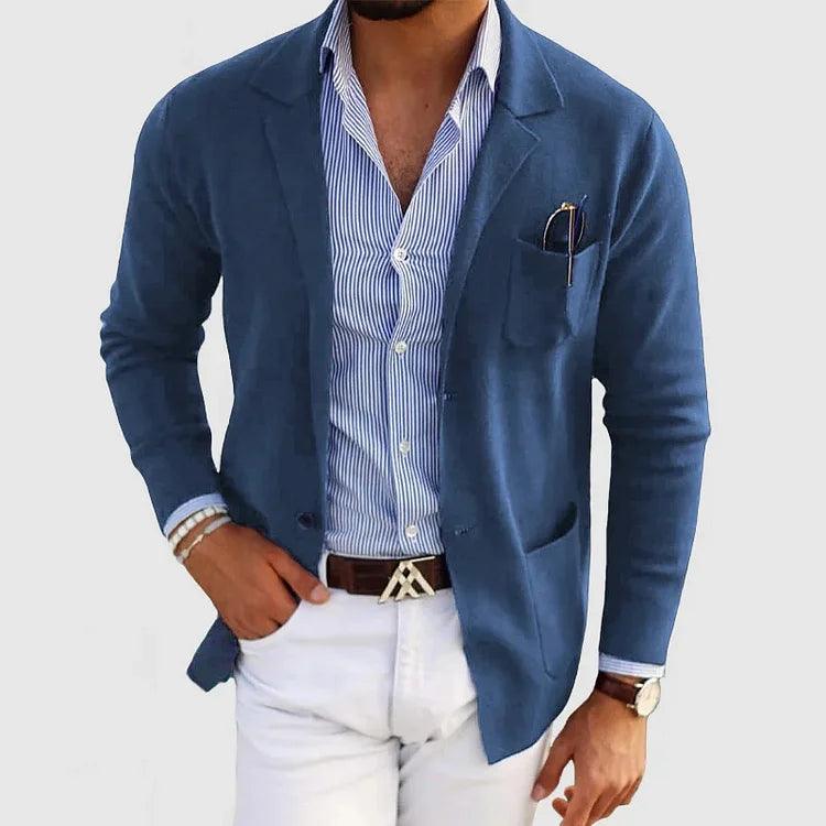 Theodore Slim Fit Blazer | Solid Notched Lapel Blazer