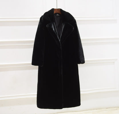 Quenika Coat | Women's Autumn Full-Length Plush Coat
