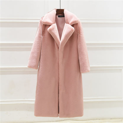 Quenika Coat | Women's Autumn Full-Length Plush Coat