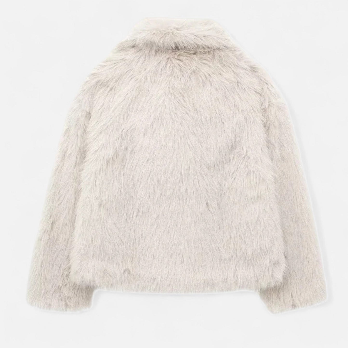 Isla Relaxed Fit Jacket | Wide Collar Fur Trim Jacket