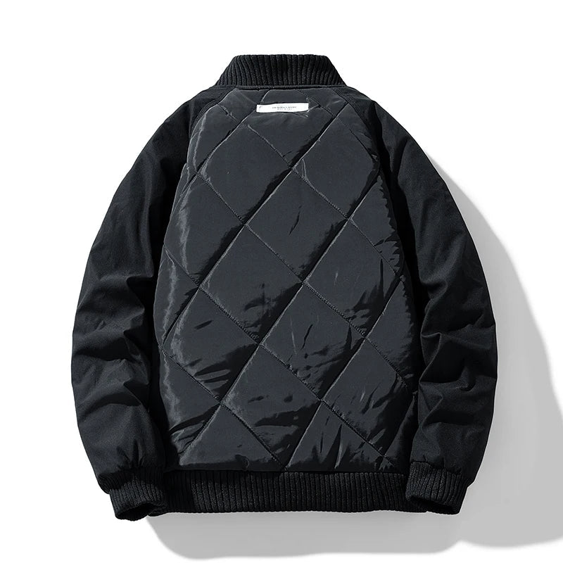 Joseph Mixed-Media Bomber Jacket | Quilted Panel Streetwear Coat
