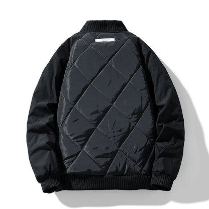 Joseph Mixed-Media Bomber Jacket | Quilted Panel Streetwear Coat
