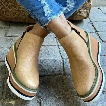 Isla Ankle-Length Chelsea Boots | Platform Layered Sole Chelsea Boots