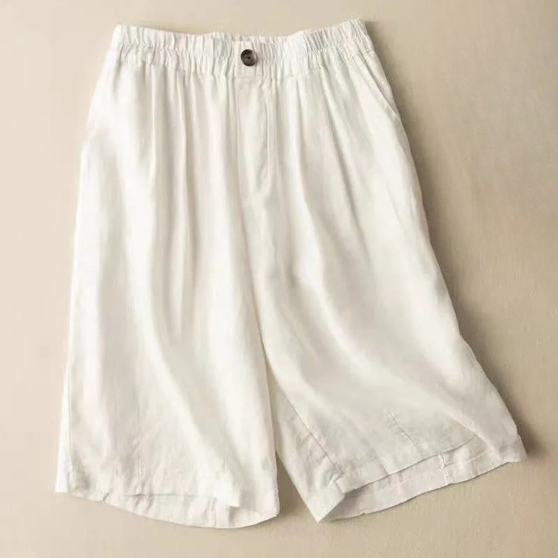 Isla Relaxed Fit Shorts | Elastic Waist Side Pockets Shorts