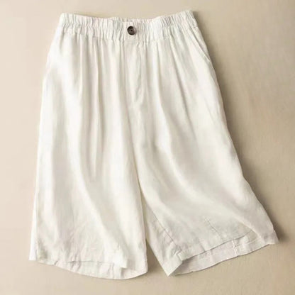 Isla Relaxed Fit Shorts | Elastic Waist Side Pockets Shorts
