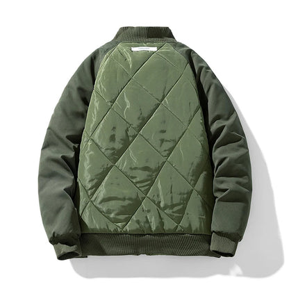 Joseph Mixed-Media Bomber Jacket | Quilted Panel Streetwear Coat