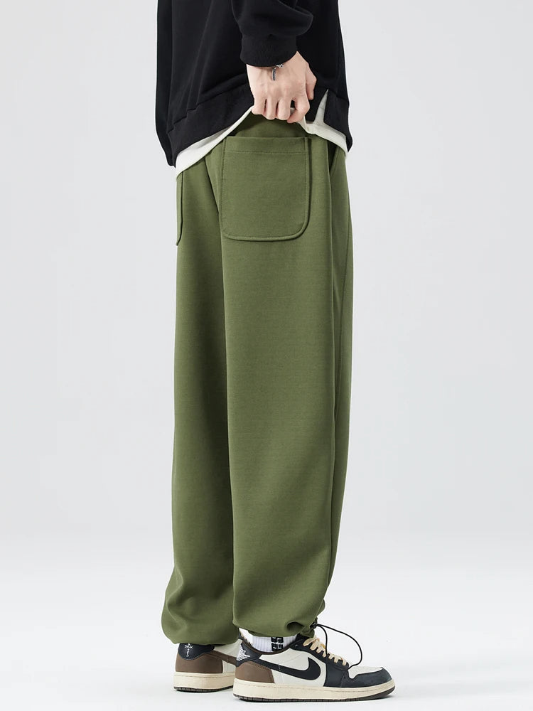 Nathaniel Modern Pleated Wide Leg Pants | Adjustable Hem Streetwear Trousers