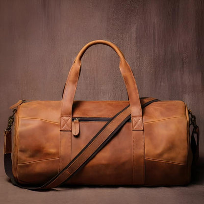 Arlo Structured Duffel Bag | Zipper Closure Adjustable Strap Duffel Bag