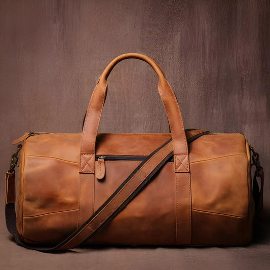 Arlo Structured Duffel Bag | Zipper Closure Adjustable Strap Duffel Bag