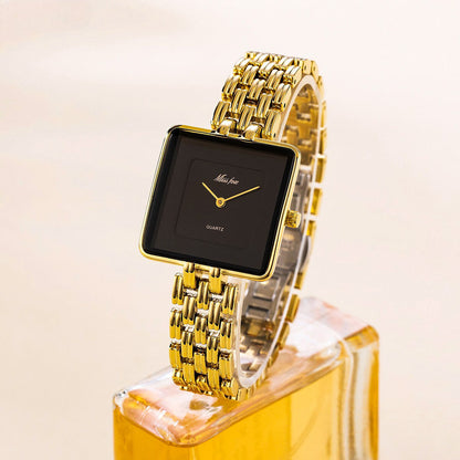 Isla Square Case Wristwatch | Link Bracelet Dial Wristwatch
