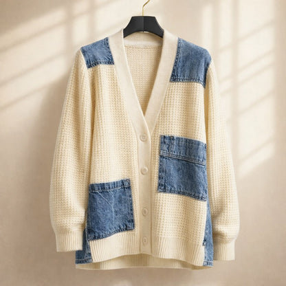 Isabella Relaxed Fit Cardigan | Button Front Hip-Length Cardigan