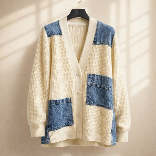Isabella Relaxed Fit Cardigan | Button Front Hip-Length Cardigan