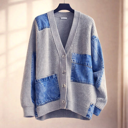 Isabella Relaxed Fit Cardigan | Button Front Hip-Length Cardigan
