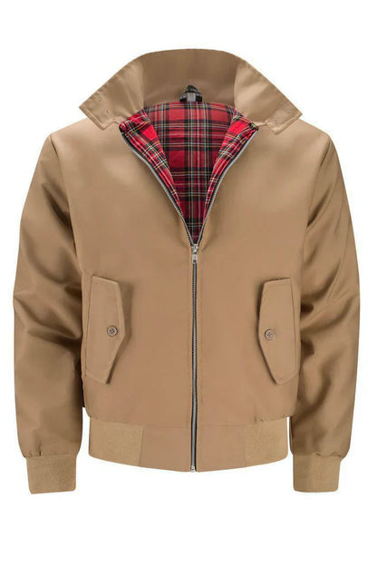 Arthur Regular Fit Harrington Jacket | Collared Long Sleeve Jacket