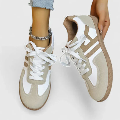 Grace Orthopedic Sneakers | Lace-Up Closure Side Stripes Sneakers