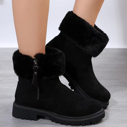 Sienna Ankle Boots | Fur Lined Chunky Sole Ankle Boots