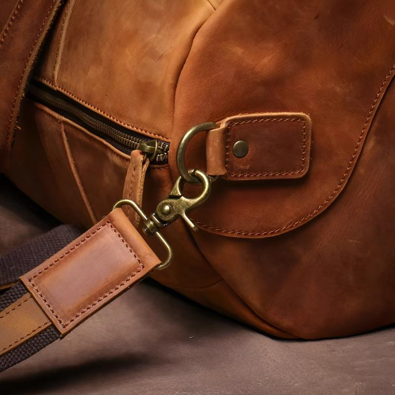 Arlo Structured Duffel Bag | Zipper Closure Adjustable Strap Duffel Bag