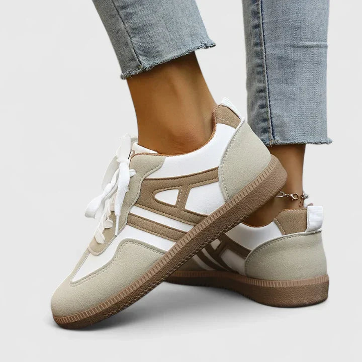 Grace Orthopedic Sneakers | Lace-Up Closure Side Stripes Sneakers