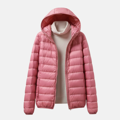 Isla Hooded Puffer Jacket | Relaxed Fit Quilted Jacket