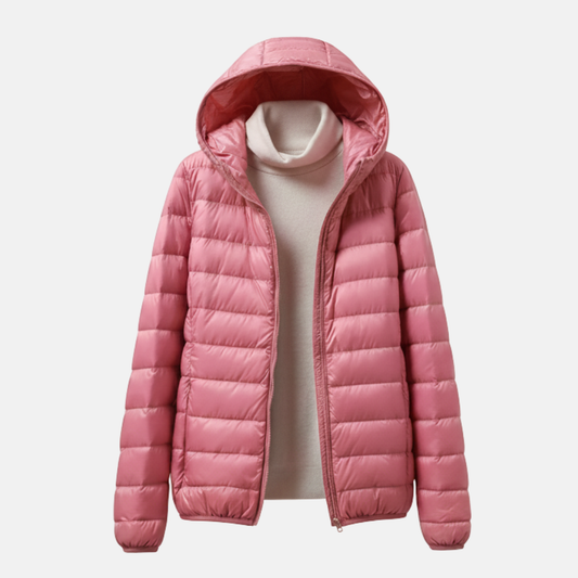 Isla Hooded Puffer Jacket | Relaxed Fit Quilted Jacket