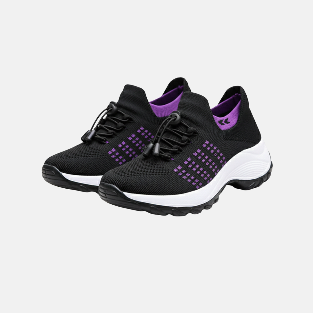 Isabella Mesh Orthopedic Athletic Sneakers | Chunky Sole Lace-Up Sneakers