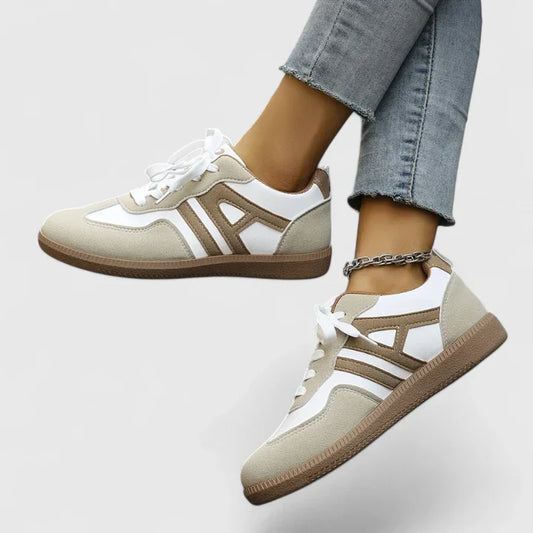 Grace Orthopedic Sneakers | Lace-Up Closure Side Stripes Sneakers