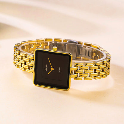 Isla Square Case Wristwatch | Link Bracelet Dial Wristwatch