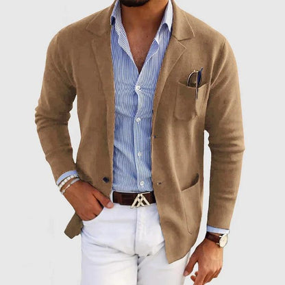 Theodore Slim Fit Blazer | Solid Notched Lapel Blazer