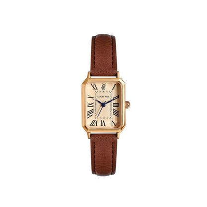Ava Rectangular Wrist Watch | Roman Numerals Wrist Watch