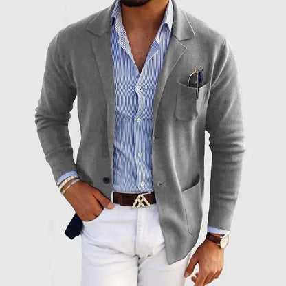 Theodore Slim Fit Blazer | Solid Notched Lapel Blazer